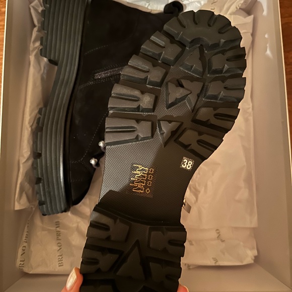 Leather Combat Boots - Picture 2 of 5